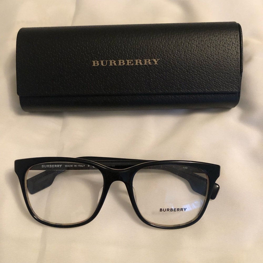 Burberry Black Plastic Eyeglasses